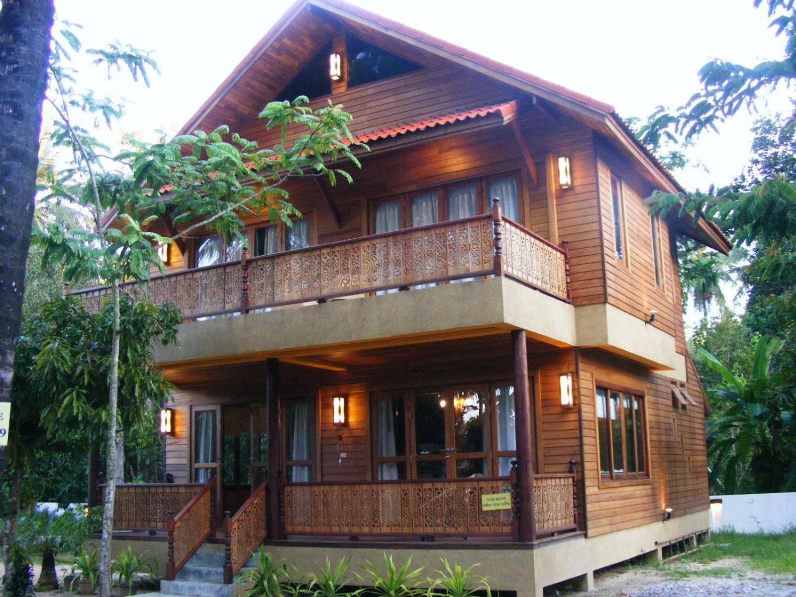 Baan Banyan Villa, Wood House Short Walk To Mae Nam Beach Bagian luar foto